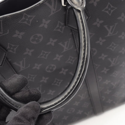 サックプラ モノグラムエクリプス 2WAY ハンドバッグ トートバッグ PVC レザー ブラック ルイヴィトン バッグ LOUIS VUITTON
