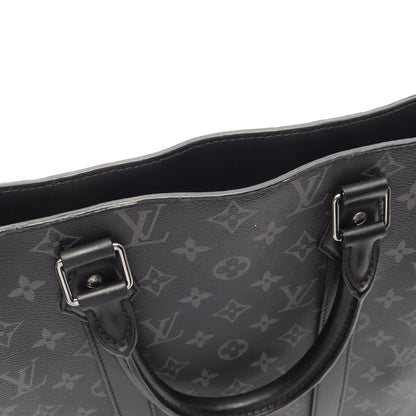 サックプラ モノグラムエクリプス 2WAY ハンドバッグ トートバッグ PVC レザー ブラック ルイヴィトン バッグ LOUIS VUITTON