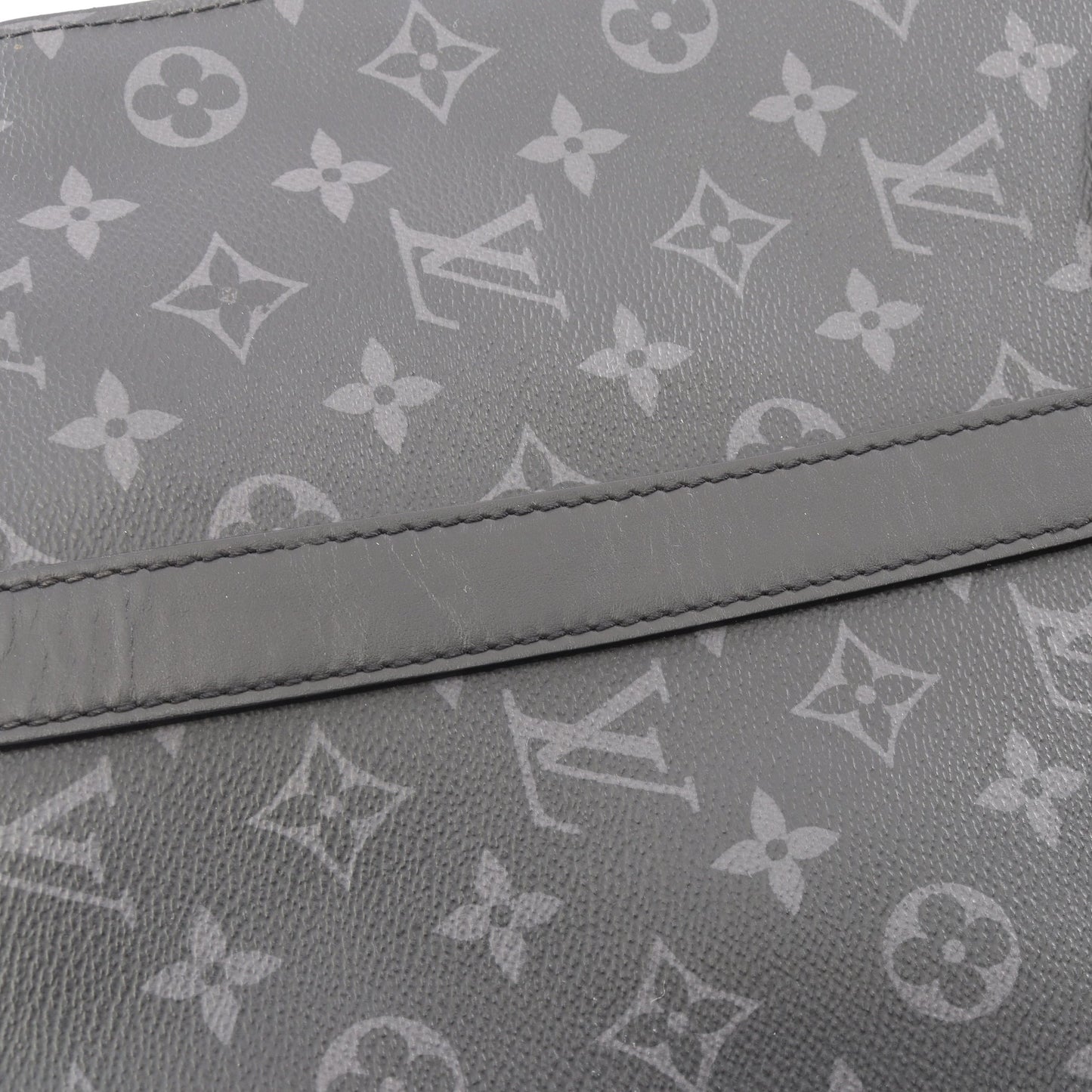 サックプラ モノグラムエクリプス 2WAY ハンドバッグ トートバッグ PVC レザー ブラック ルイヴィトン バッグ LOUIS VUITTON