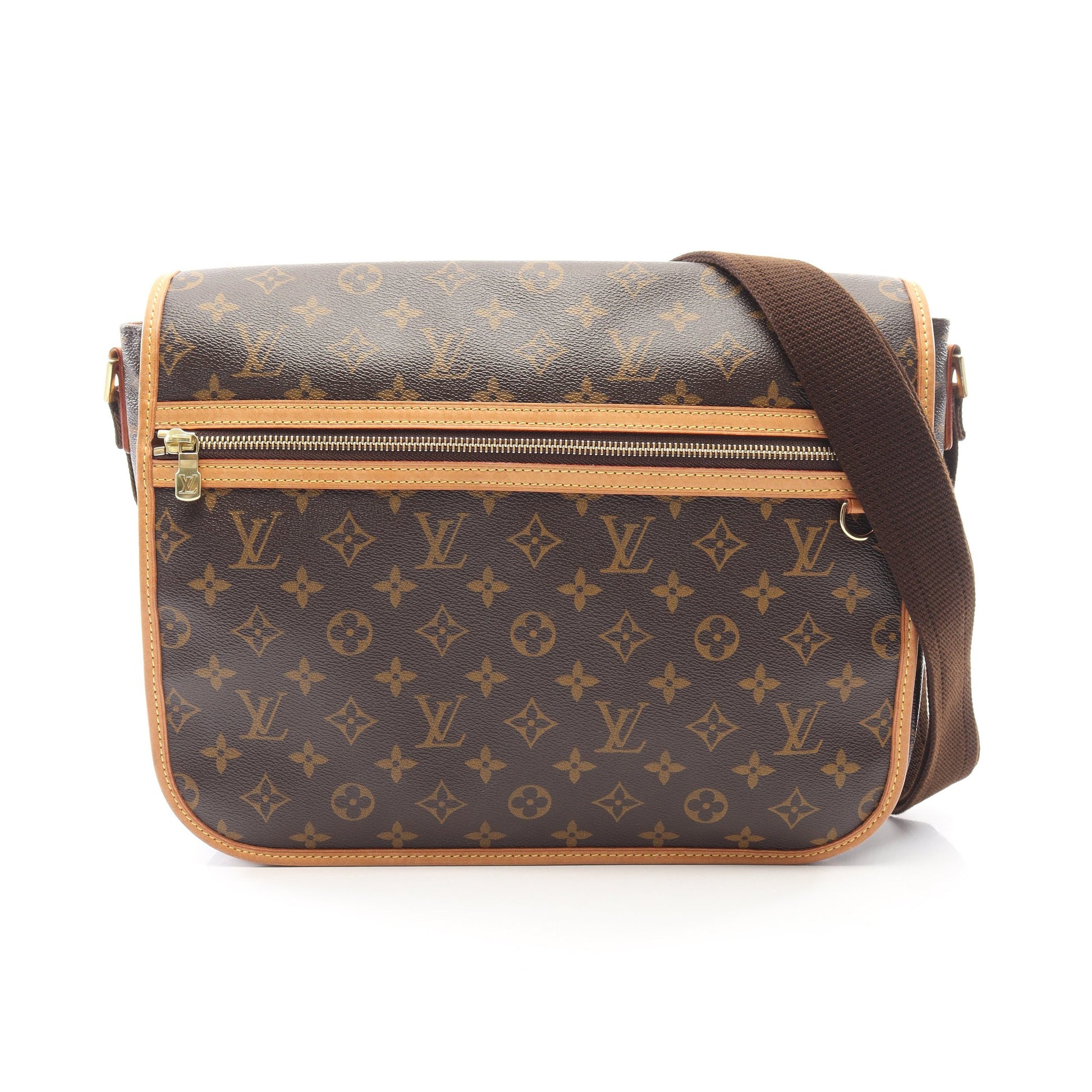 メッセンジャーGM ボスフォール モノグラム ショルダーバッグ PVC レザー ブラウン ルイヴィトン バッグ LOUIS VUITTON