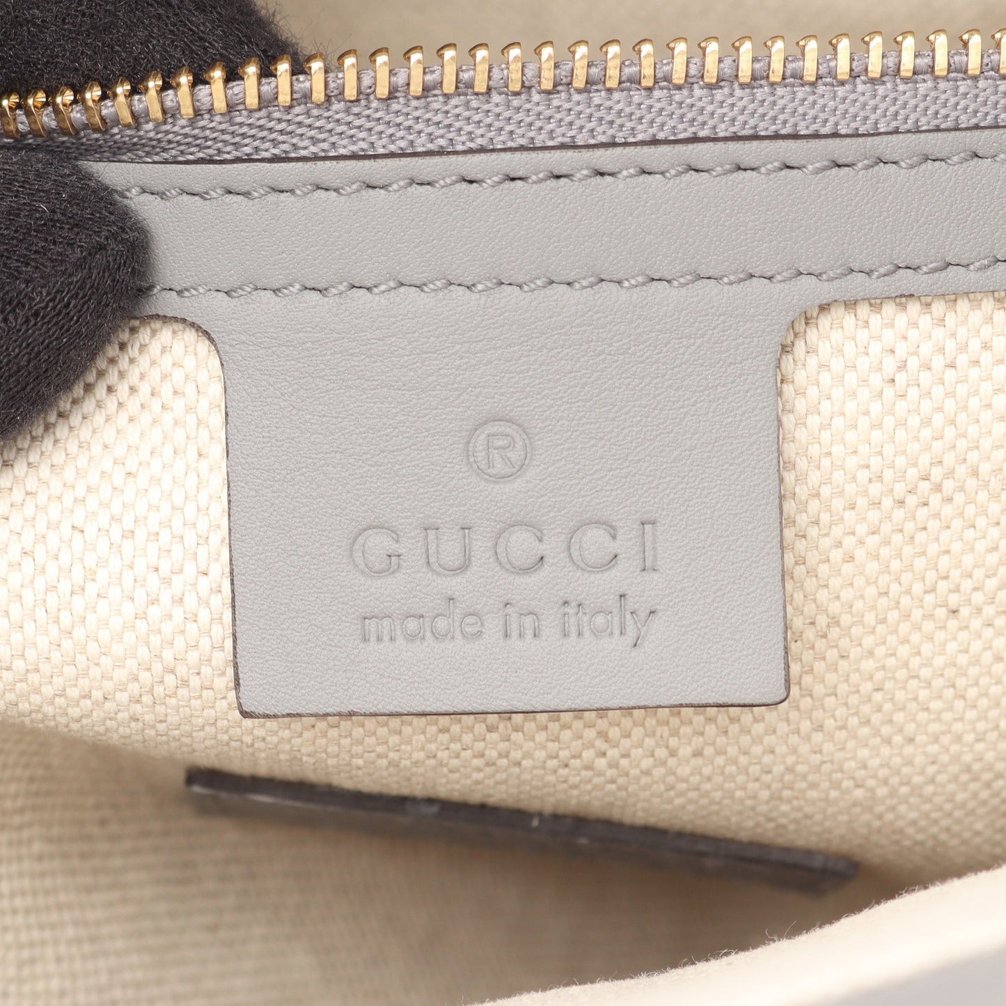 GGリボン ハンドバッグ トートバッグ レザー グレー グッチ バッグ GUCCI