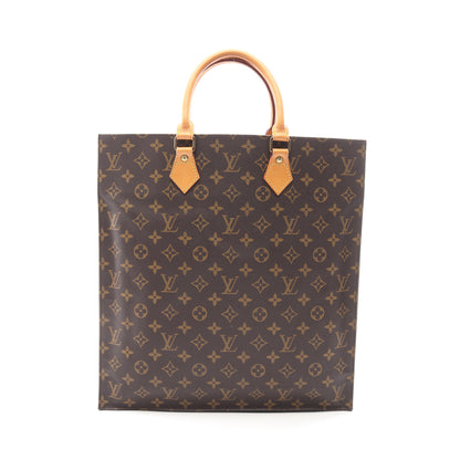 サックプラ モノグラム ハンドバッグ トートバッグ PVC レザー ブラウン ルイヴィトン バッグ LOUIS VUITTON