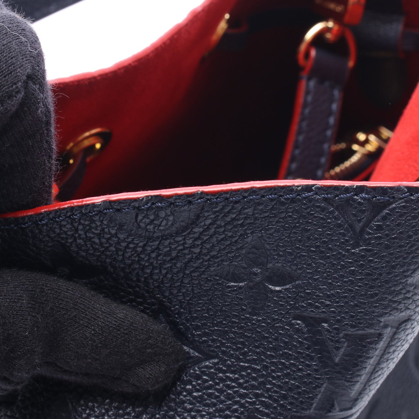 ネオノエ モノグラムアンプラント マリーヌルージュ 2WAY ハンドバッグ レザー ネイビー ルイヴィトン バッグ LOUIS VUITTON