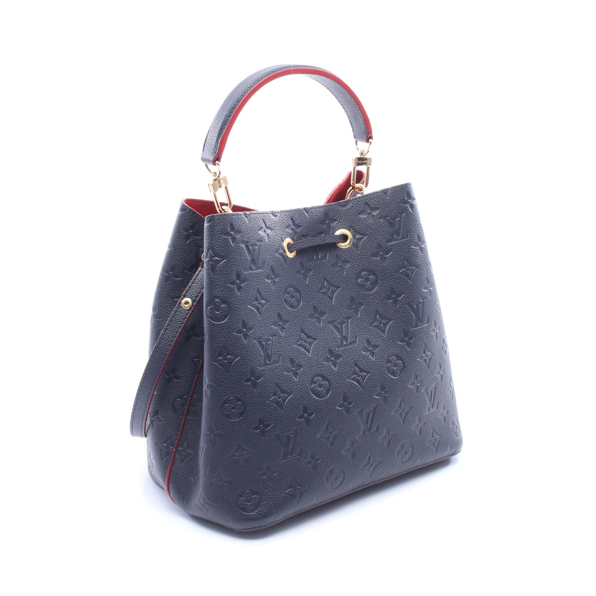 ネオノエ モノグラムアンプラント マリーヌルージュ 2WAY ハンドバッグ レザー ネイビー ルイヴィトン バッグ LOUIS VUITTON