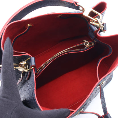 ネオノエ モノグラムアンプラント マリーヌルージュ 2WAY ハンドバッグ レザー ネイビー ルイヴィトン バッグ LOUIS VUITTON