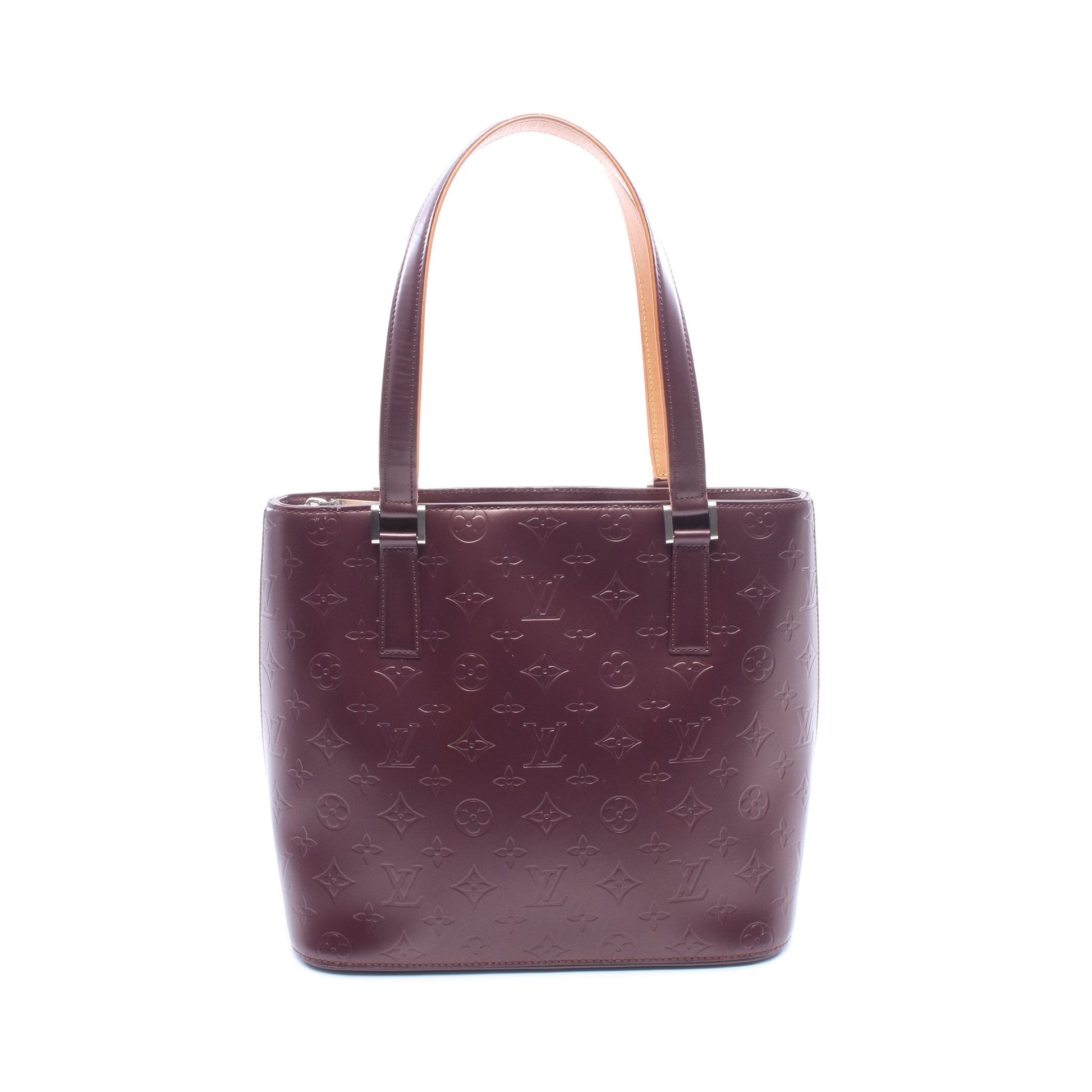 ストックトン モノグラムマット ヴィオレ ハンドバッグ レザー パープル ルイヴィトン バッグ LOUIS VUITTON
