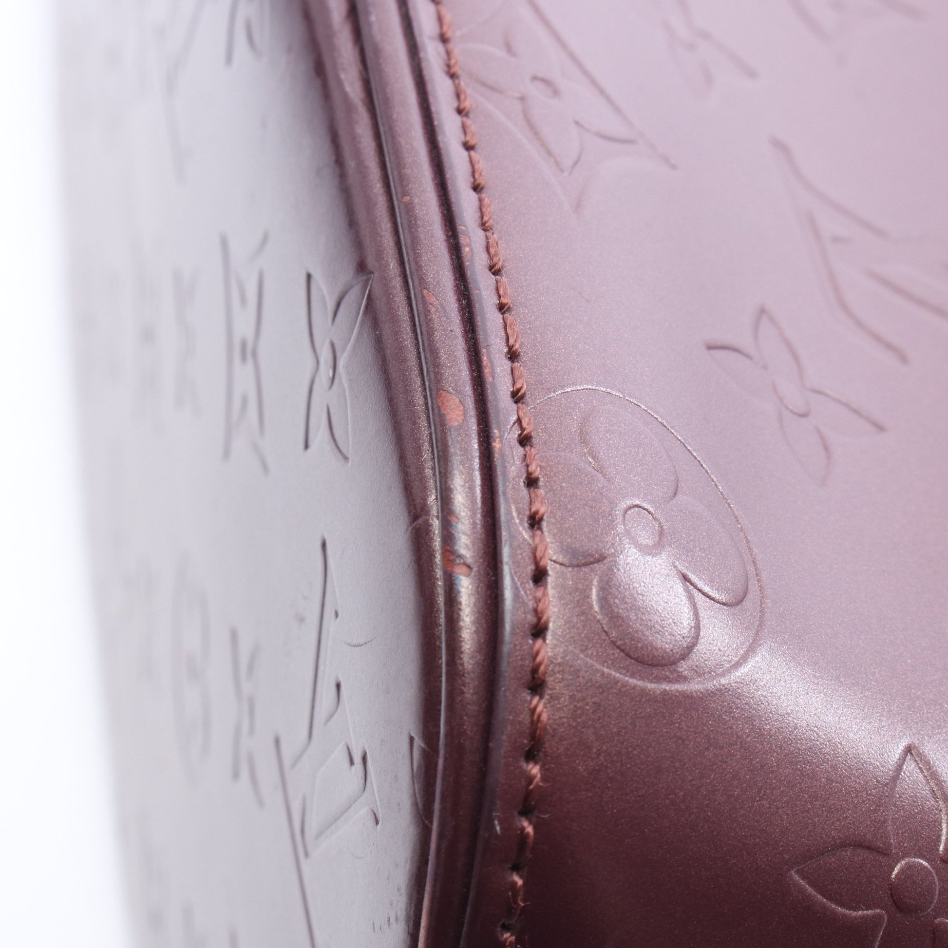 ストックトン モノグラムマット ヴィオレ ハンドバッグ レザー パープル ルイヴィトン バッグ LOUIS VUITTON