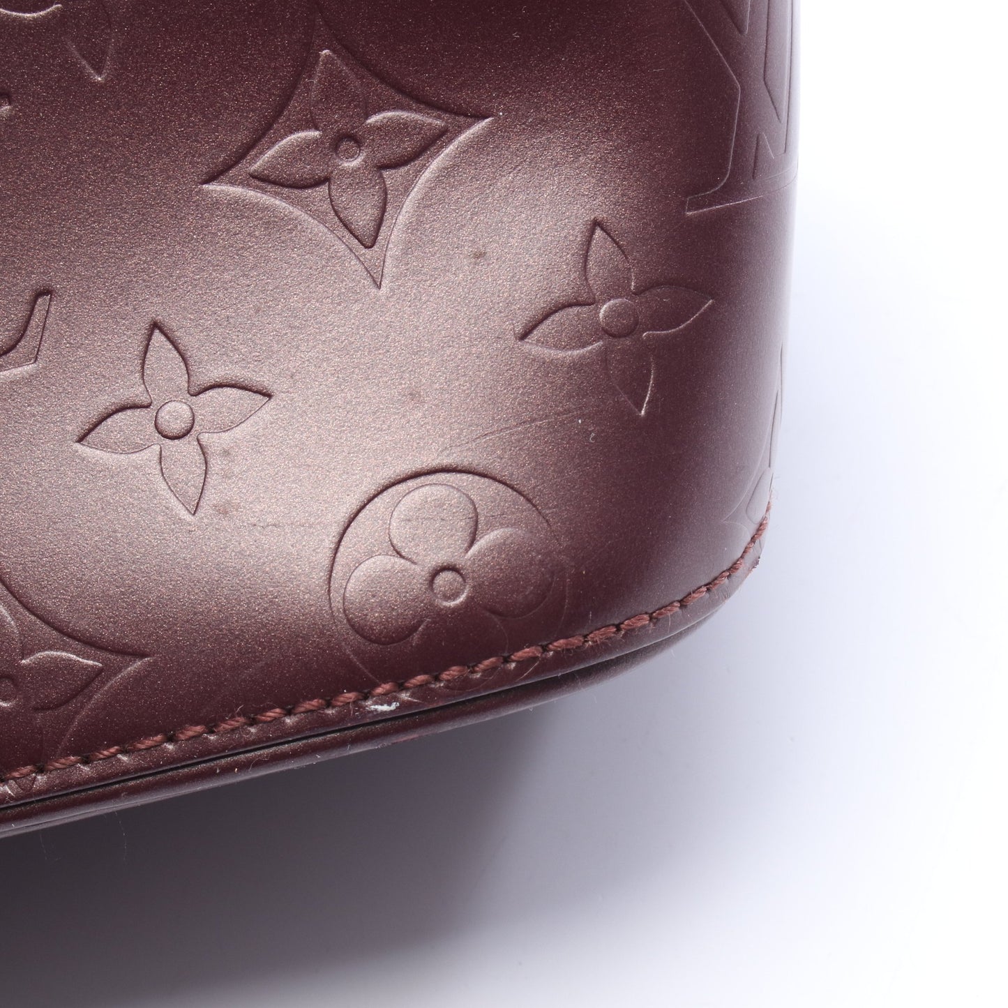 ストックトン モノグラムマット ヴィオレ ハンドバッグ レザー パープル ルイヴィトン バッグ LOUIS VUITTON