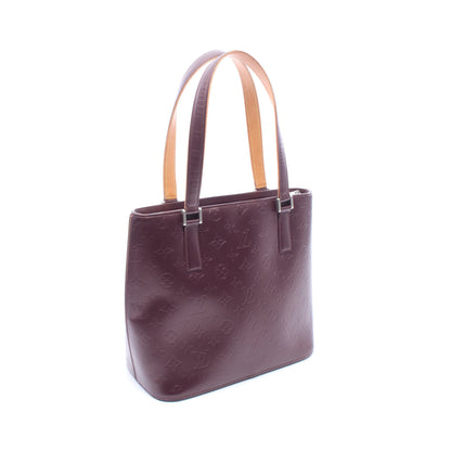 ストックトン モノグラムマット ヴィオレ ハンドバッグ レザー パープル ルイヴィトン バッグ LOUIS VUITTON