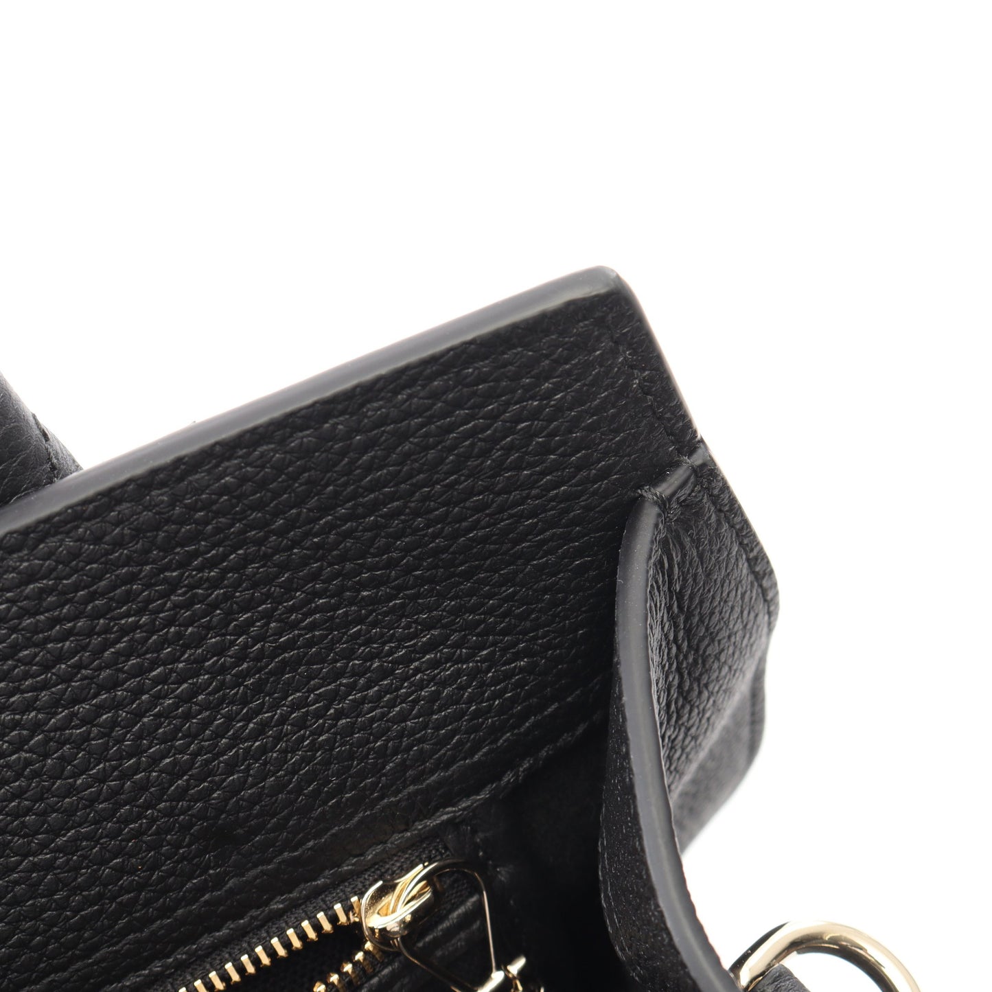 フック クロージャー付き ミディアム 2WAY ハンドバッグ トートバッグ レザー ブラック グッチ バッグ GUCCI