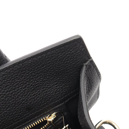 フック クロージャー付き ミディアム 2WAY ハンドバッグ トートバッグ レザー ブラック グッチ バッグ GUCCI
