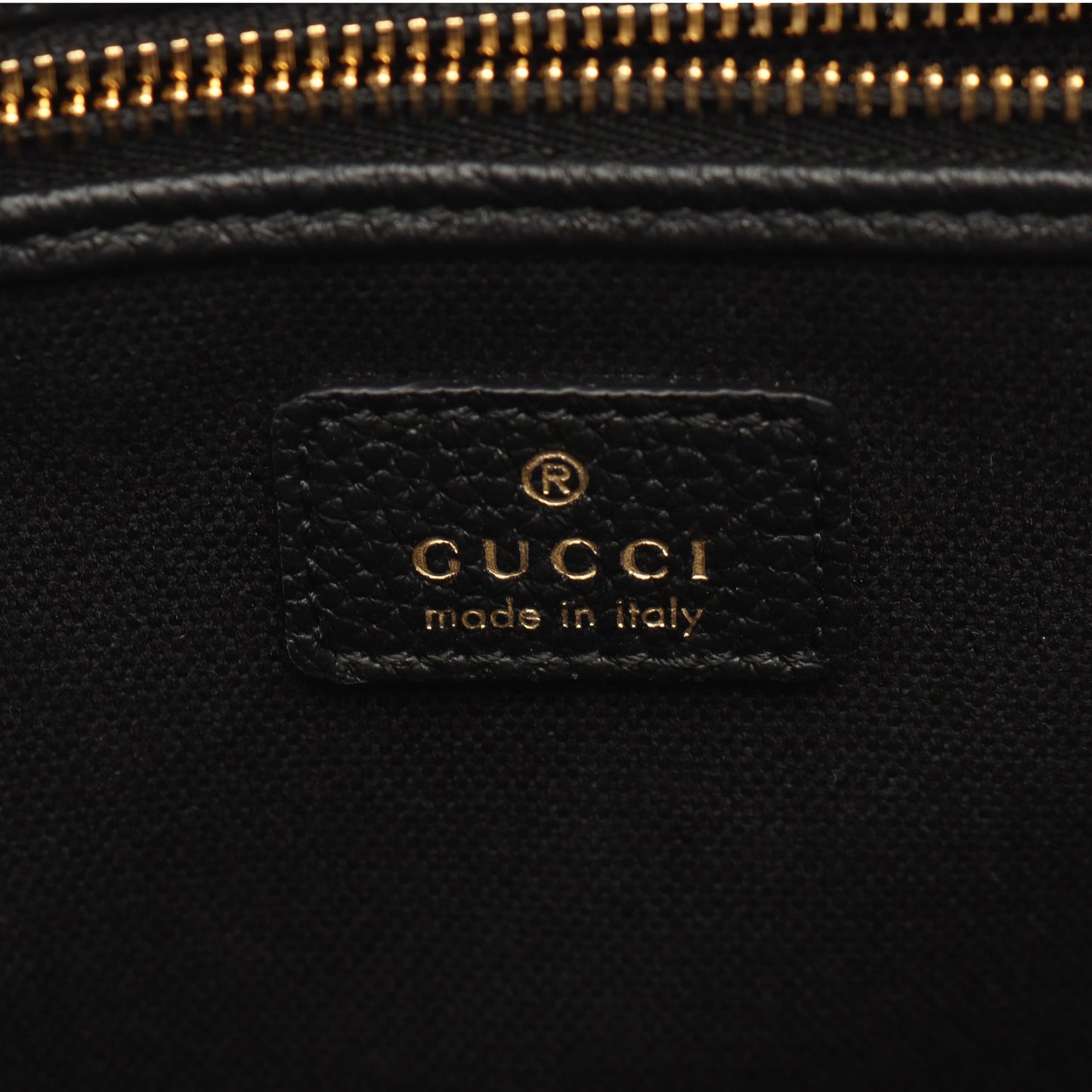 フック クロージャー付き ミディアム 2WAY ハンドバッグ トートバッグ レザー ブラック グッチ バッグ GUCCI