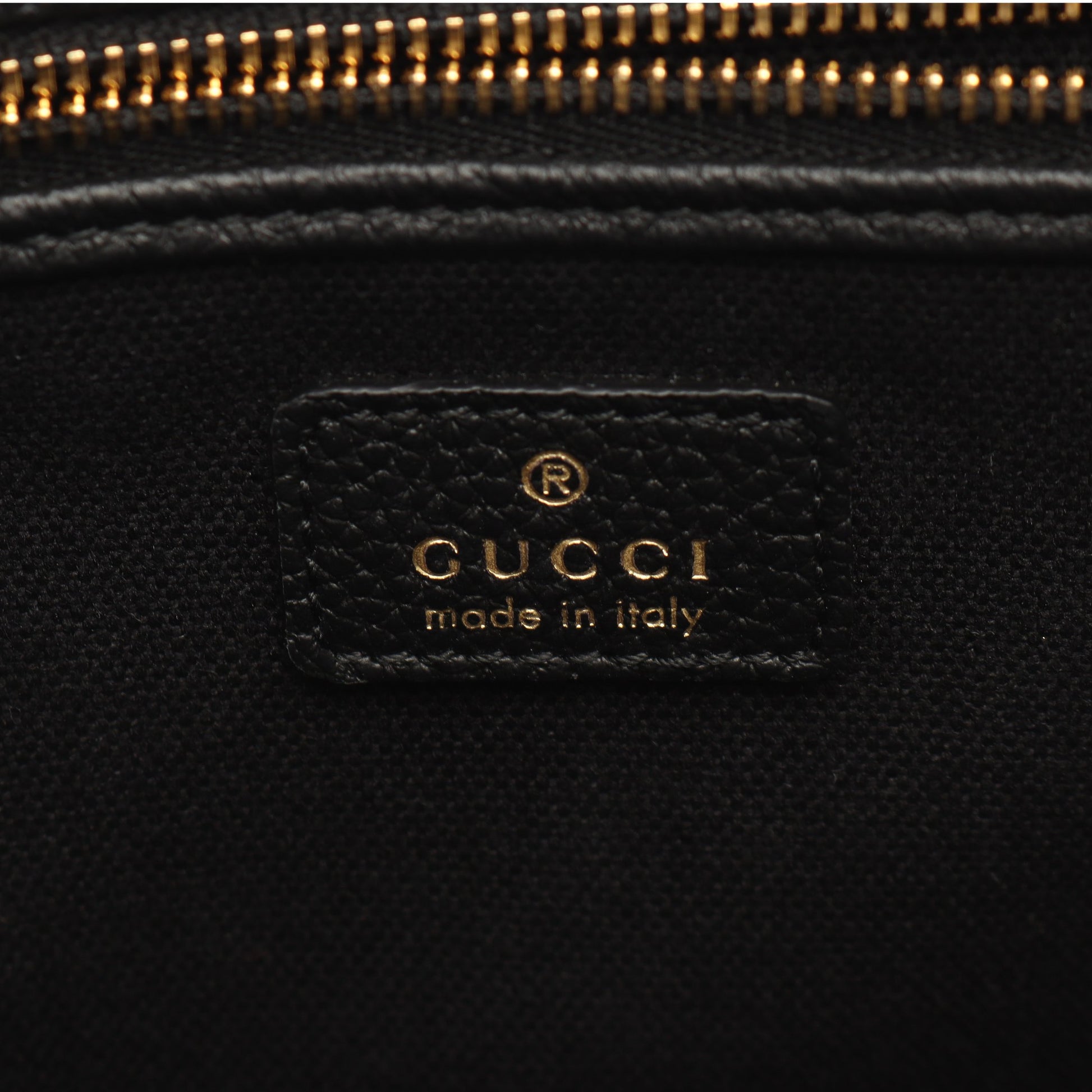 フック クロージャー付き ミディアム 2WAY ハンドバッグ トートバッグ レザー ブラック グッチ バッグ GUCCI