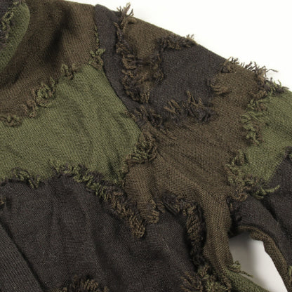 カモフラージュ ニット ジップアップパーカー カシミヤ カーキグリーン マルチカラー クリスチャンディオール トップス Christian Dior