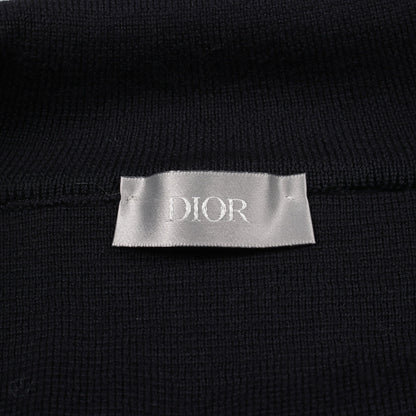 オブリーク ハイネック ニット ウール ダークネイビー クリスチャンディオール トップス Christian Dior