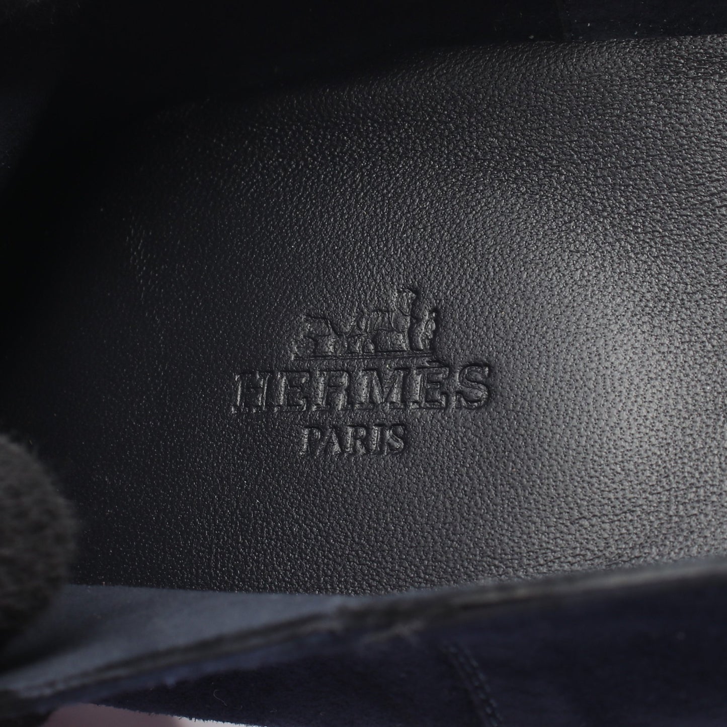 エクリプス モカシン スエード ネイビー エルメス シューズ HERMES