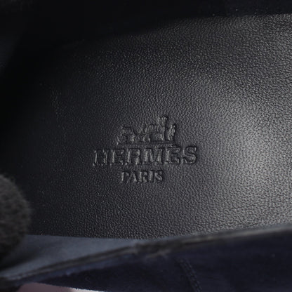 エクリプス モカシン スエード ネイビー エルメス シューズ HERMES