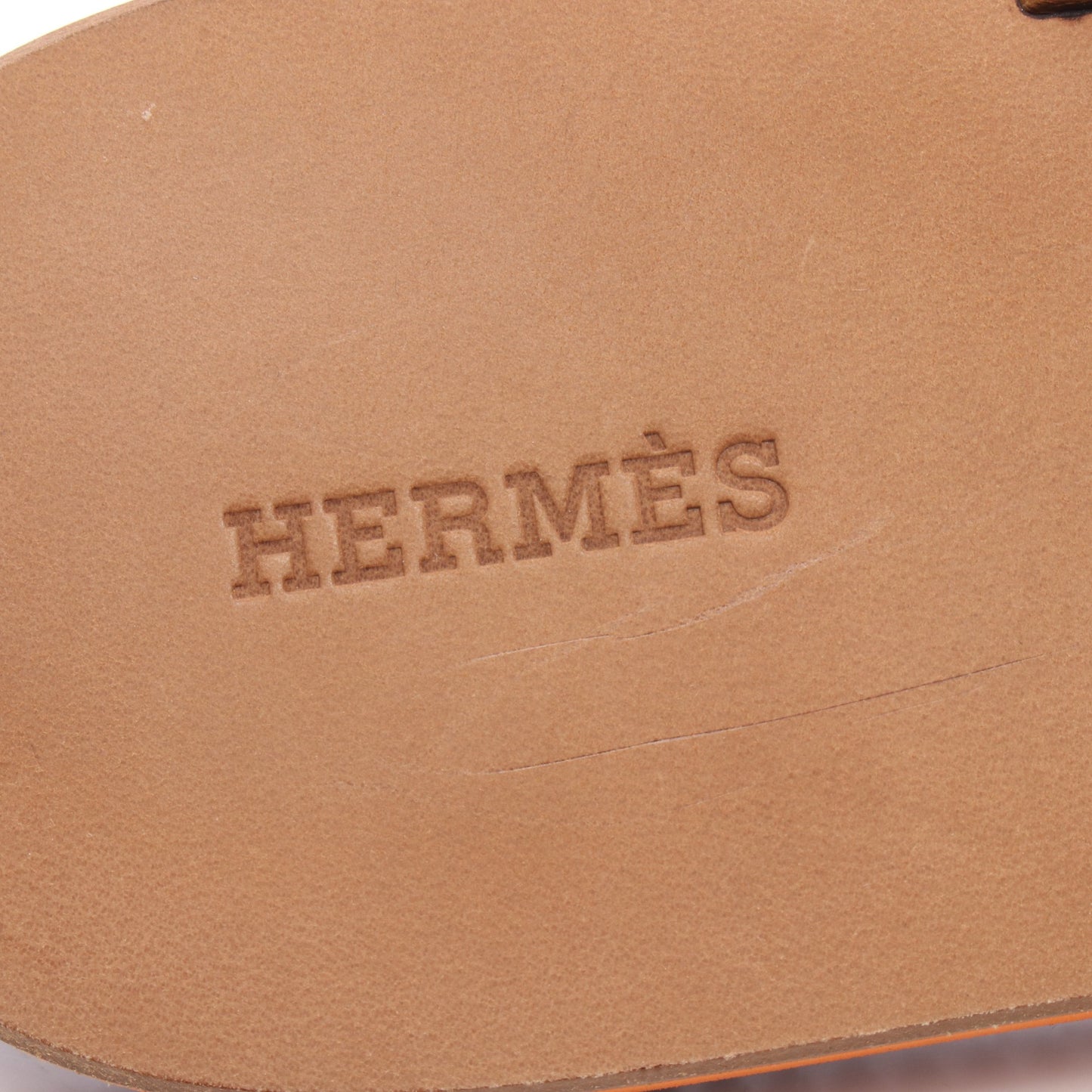 ビーチサンダル サマー トングサンダル レザー ベージュ エルメス シューズ HERMES
