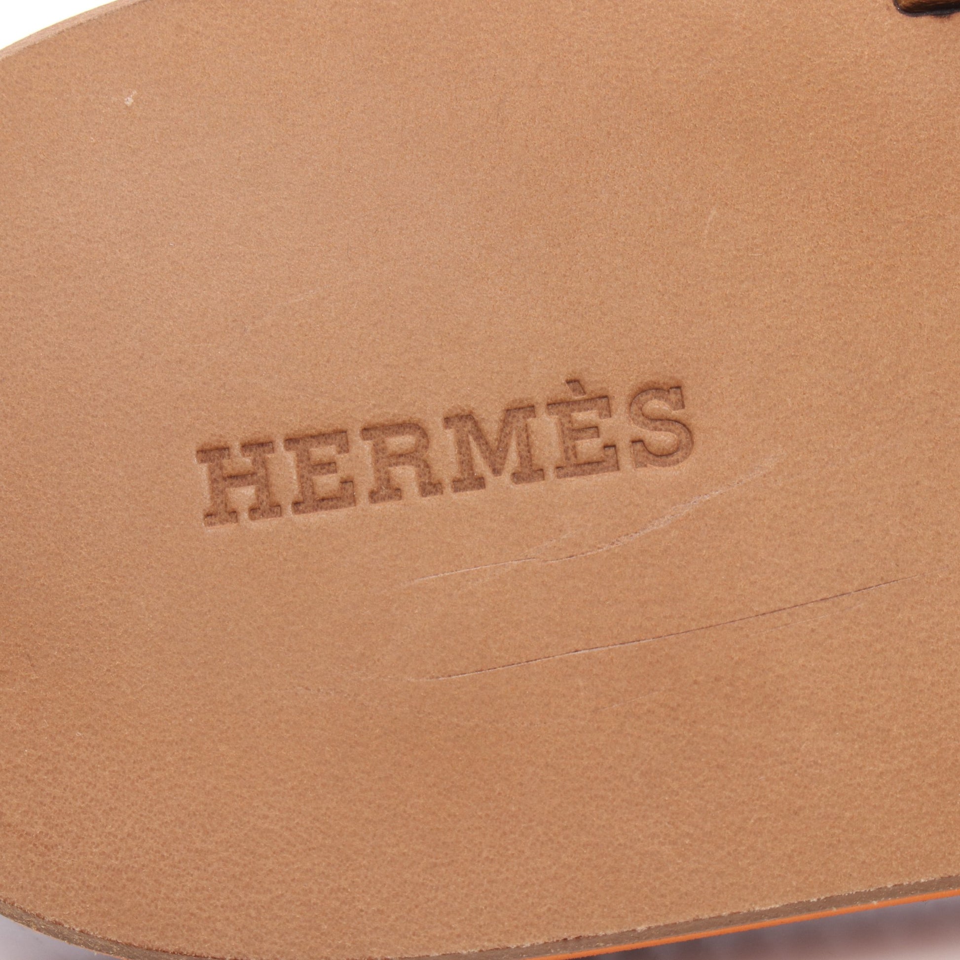 ビーチサンダル サマー トングサンダル レザー ベージュ エルメス シューズ HERMES