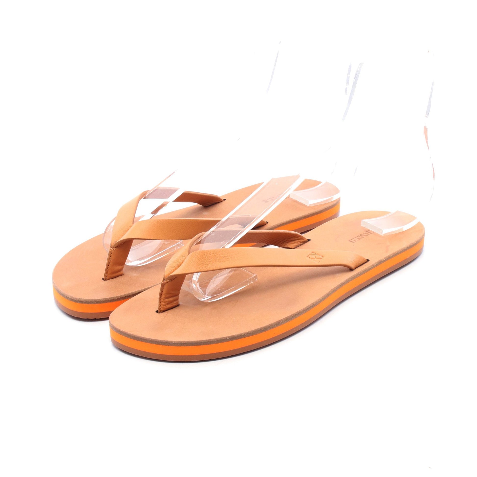 ビーチサンダル サマー トングサンダル レザー ベージュ エルメス シューズ HERMES