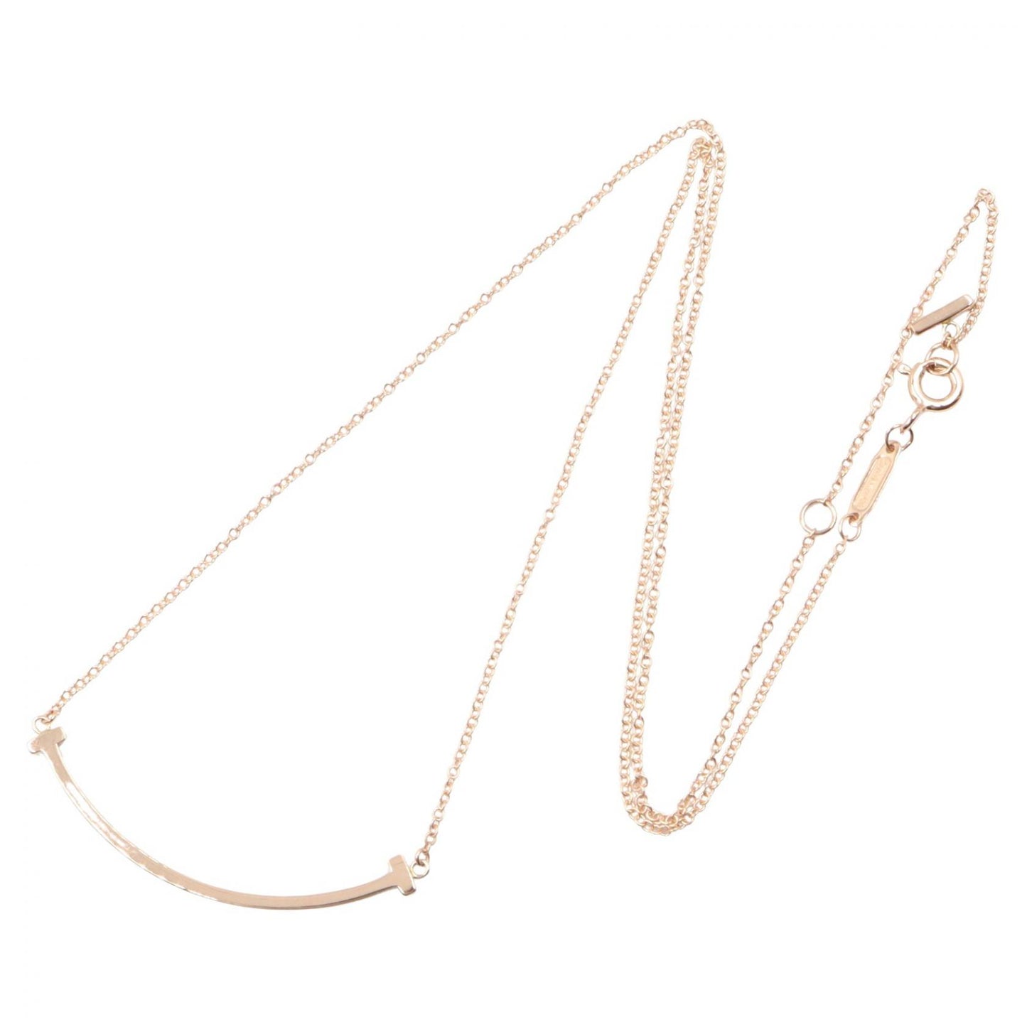 Tスマイル スモール ネックレス ネックレス K18PG ピンクゴールド ティファニー アクセサリー TIFFANY & Co.