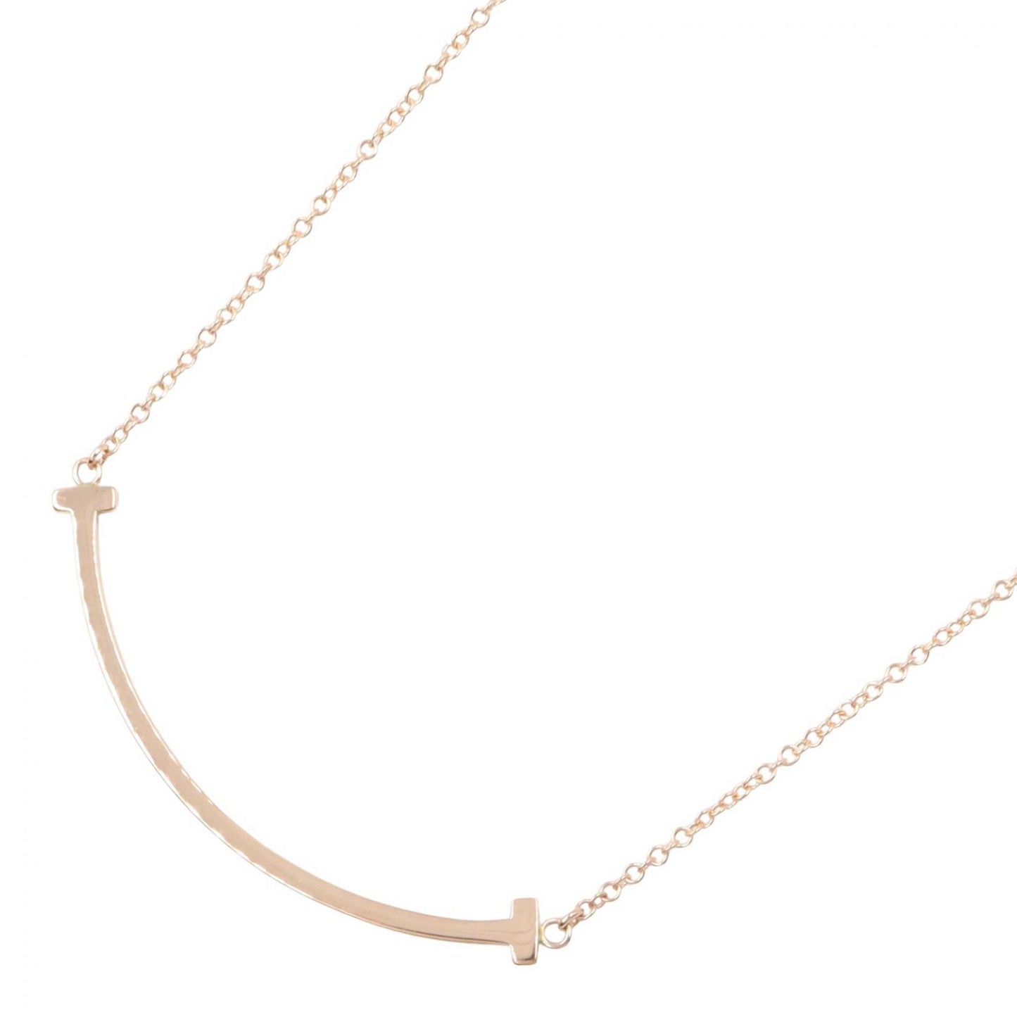 Tスマイル スモール ネックレス ネックレス K18PG ピンクゴールド ティファニー アクセサリー TIFFANY & Co.