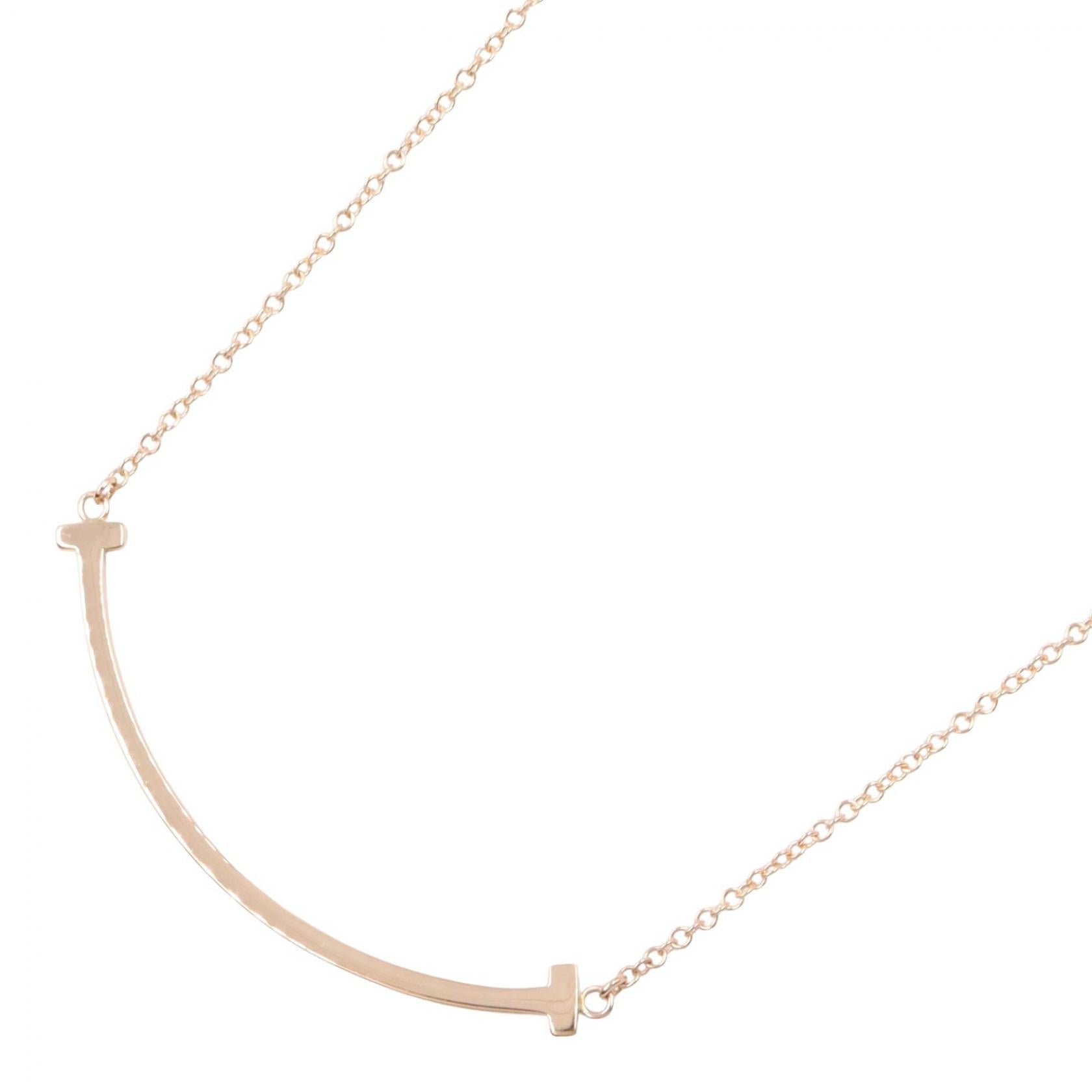 Tスマイル スモール ネックレス ネックレス K18PG ピンクゴールド ティファニー アクセサリー TIFFANY & Co.