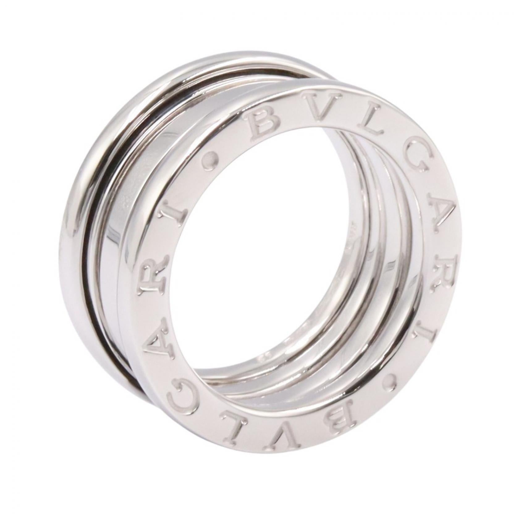 B-zero1 ビーゼロワン リング 3バンド リング 指輪 K18WG ホワイトゴールド ブルガリ アクセサリー BVLGARI