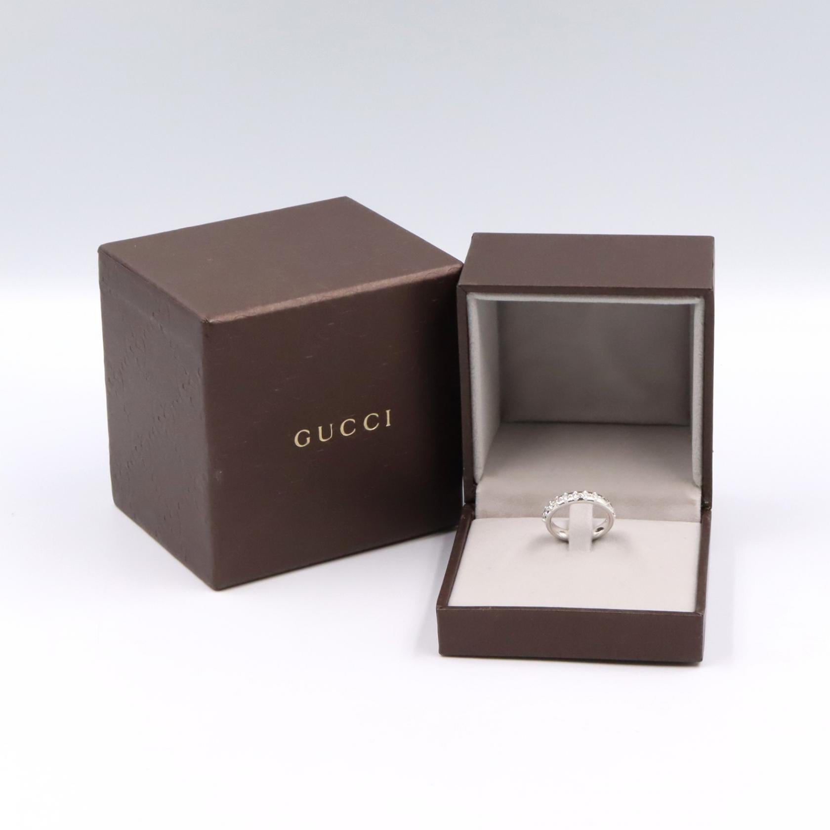 ディアマンティッシマ ダイヤ リング リング 指輪 K18WG ダイヤモンド ホワイトゴールド クリア グッチ アクセサリー GUCCI