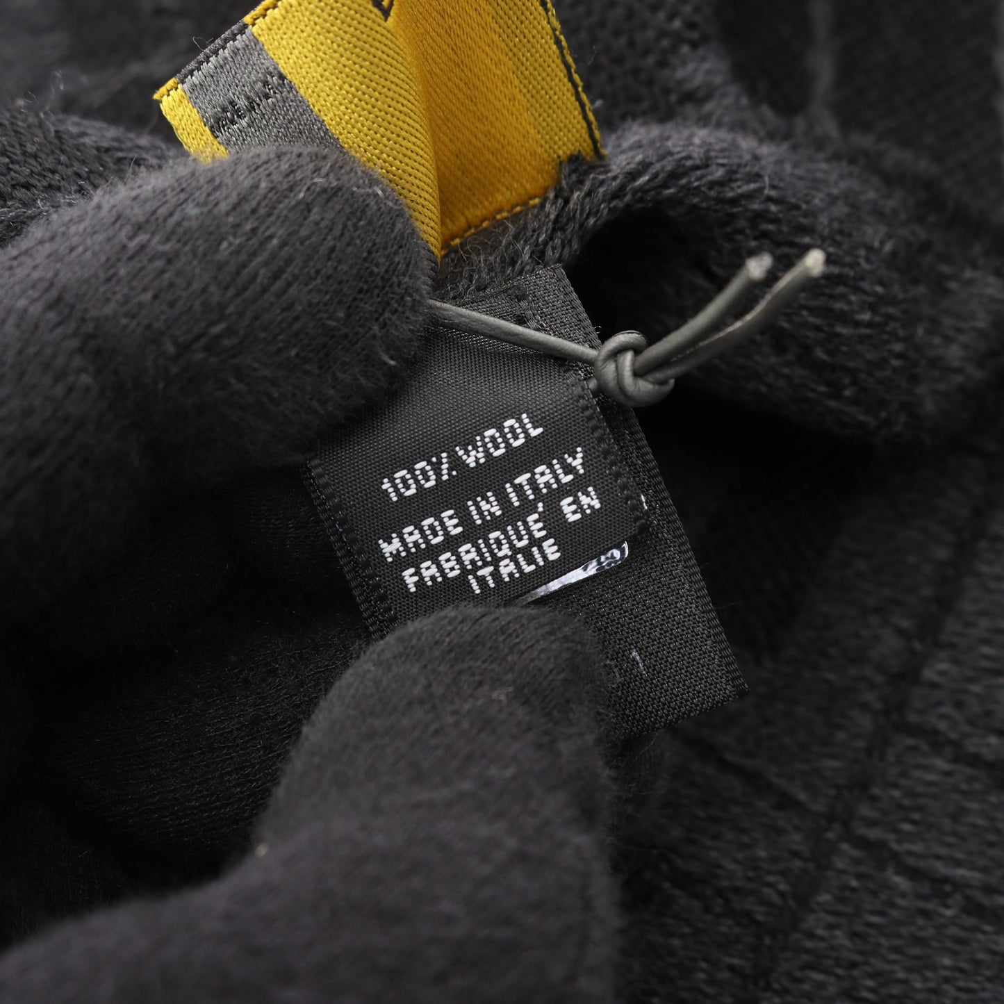 FF柄 マフラー ウール ブラック グレー フェンディ 財布・小物 FENDI