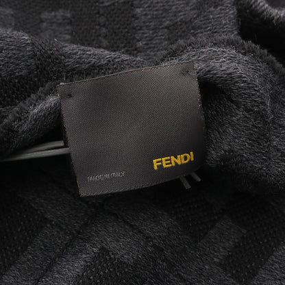 FF柄 マフラー ウール ブラック グレー フェンディ 財布・小物 FENDI