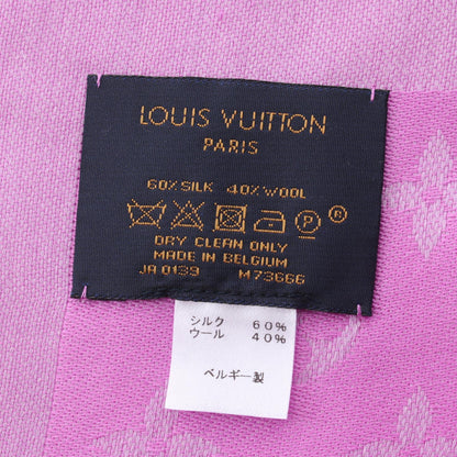 ショール モノグラム ストール ショール シルク ウール ピンクパープル ルイヴィトン 財布・小物 LOUIS VUITTON