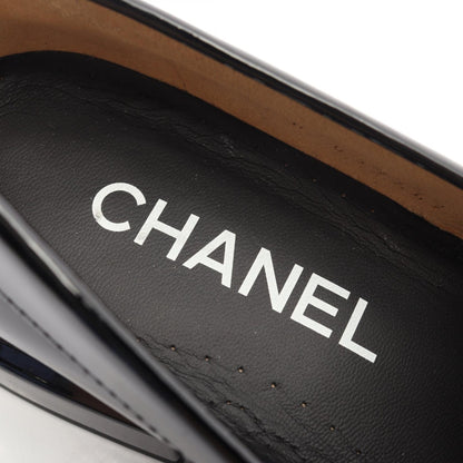 ココマーク ローファー エナメルレザー ブラック シャネル シューズ CHANEL