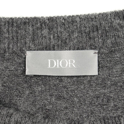DIOR × JUDY BLAME 043M610AT202 ロゴ刺繍 ニット ウール グレー ディオール トップス DIOR