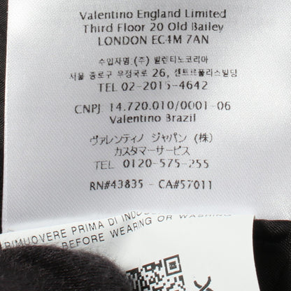 ドッキング 切替 コート コート ウール ネイビー ブラック レッドヴァレンティノ アウター RED VALENTINO