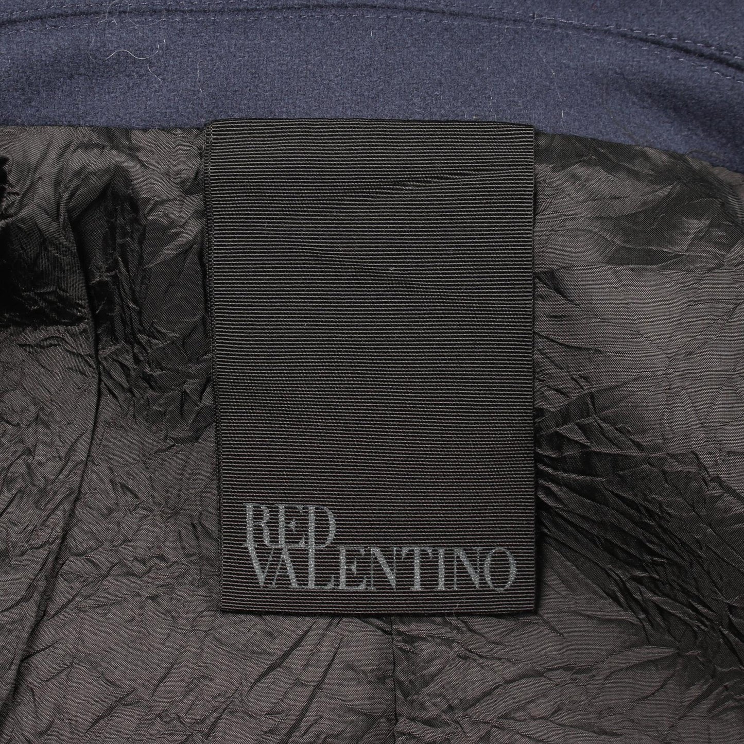 ドッキング 切替 コート コート ウール ネイビー ブラック レッドヴァレンティノ アウター RED VALENTINO