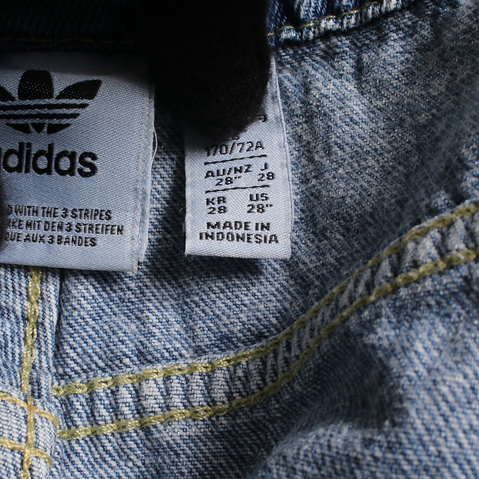 アディブレイク デニムパンツ コットン ブルーグレー アディダス ボトムス adidas