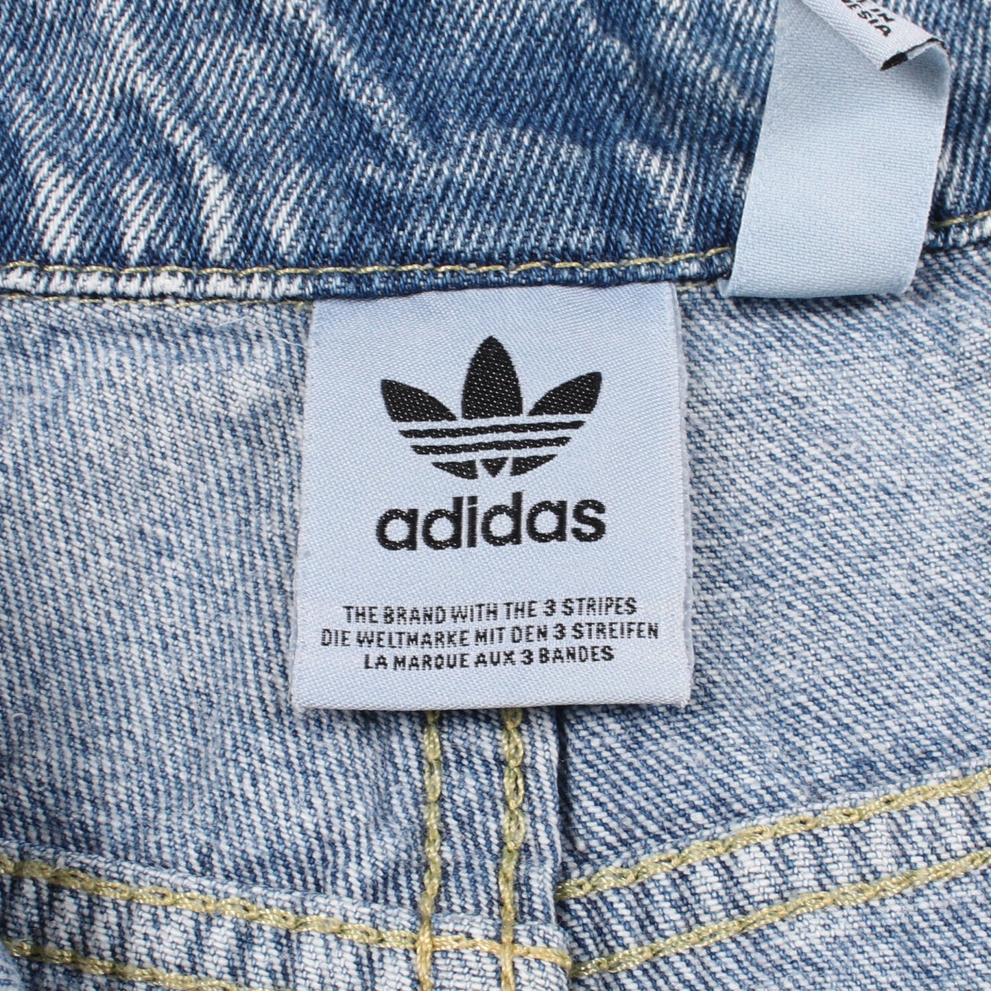アディブレイク デニムパンツ コットン ブルーグレー アディダス ボトムス adidas
