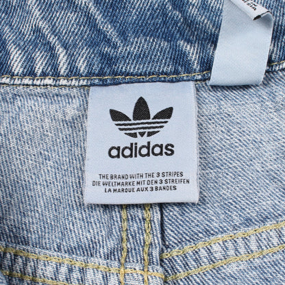 アディブレイク デニムパンツ コットン ブルーグレー アディダス ボトムス adidas