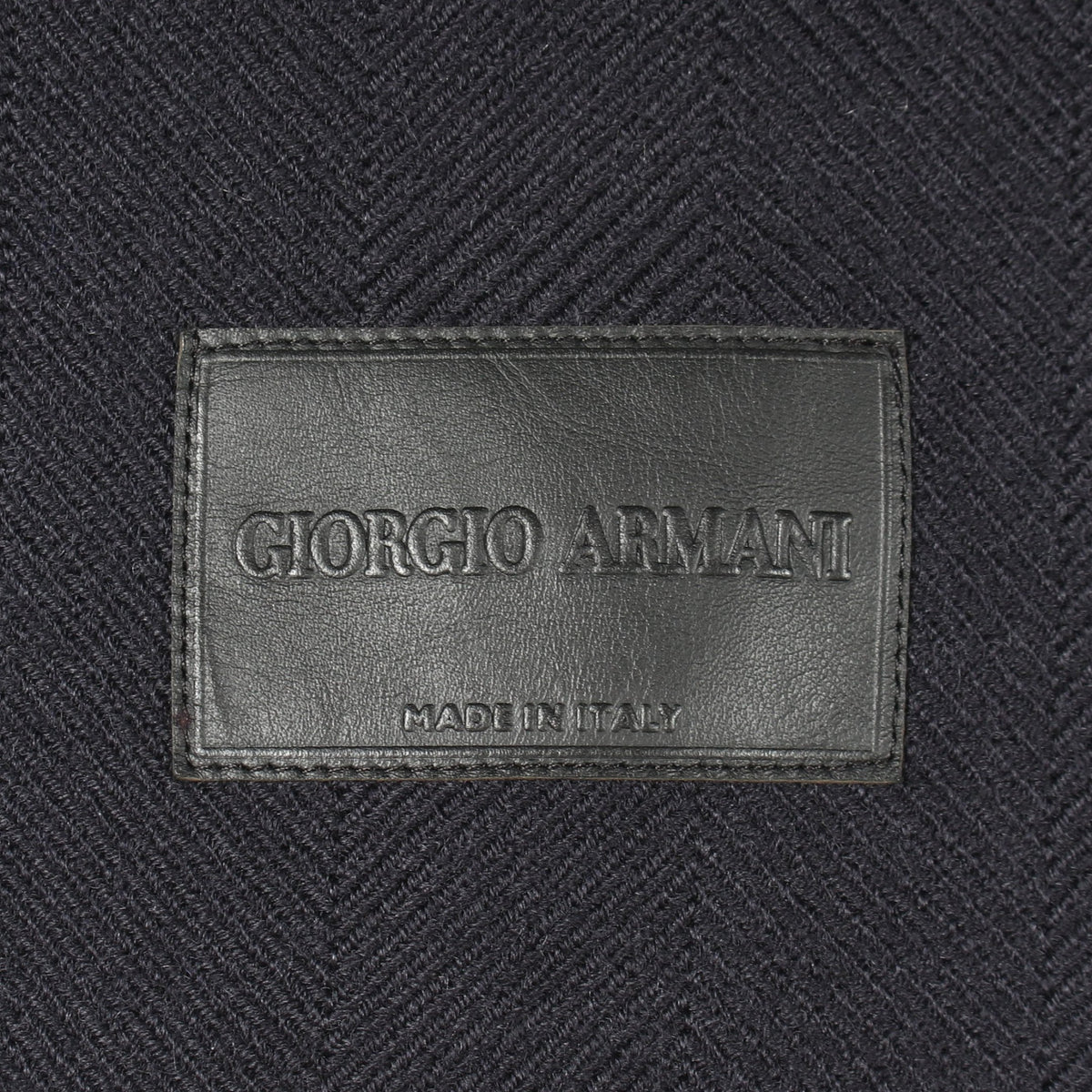 ヘリンボーン アシンメトリー ジャケット ウール ダークネイビー ジョルジオアルマーニ アウター GIORGIO ARMANI