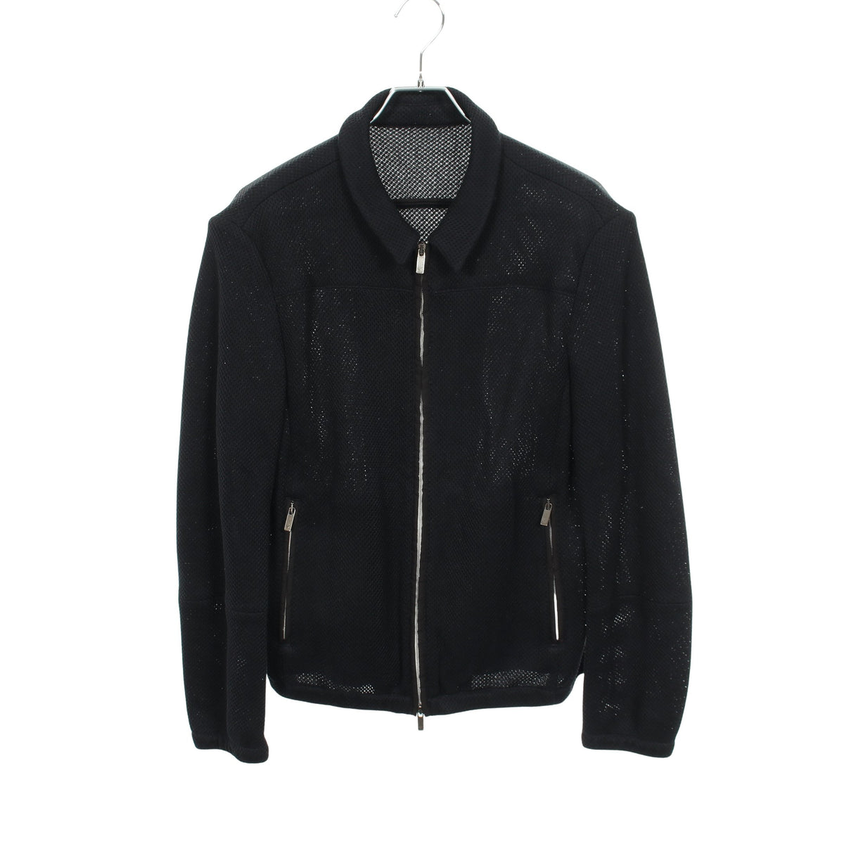 メッシュ ブルゾン コットン ダークネイビー エンポリオアルマーニ アウター EMPORIO ARMANI