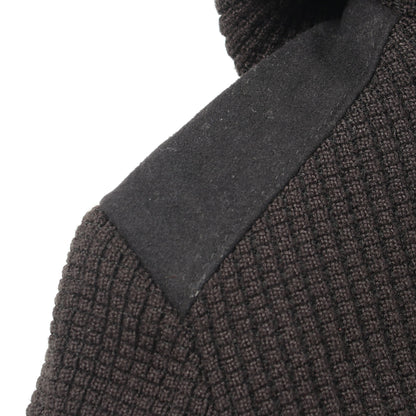 ニット切替 ジャケット ウール ブラック エンポリオアルマーニ アウター EMPORIO ARMANI