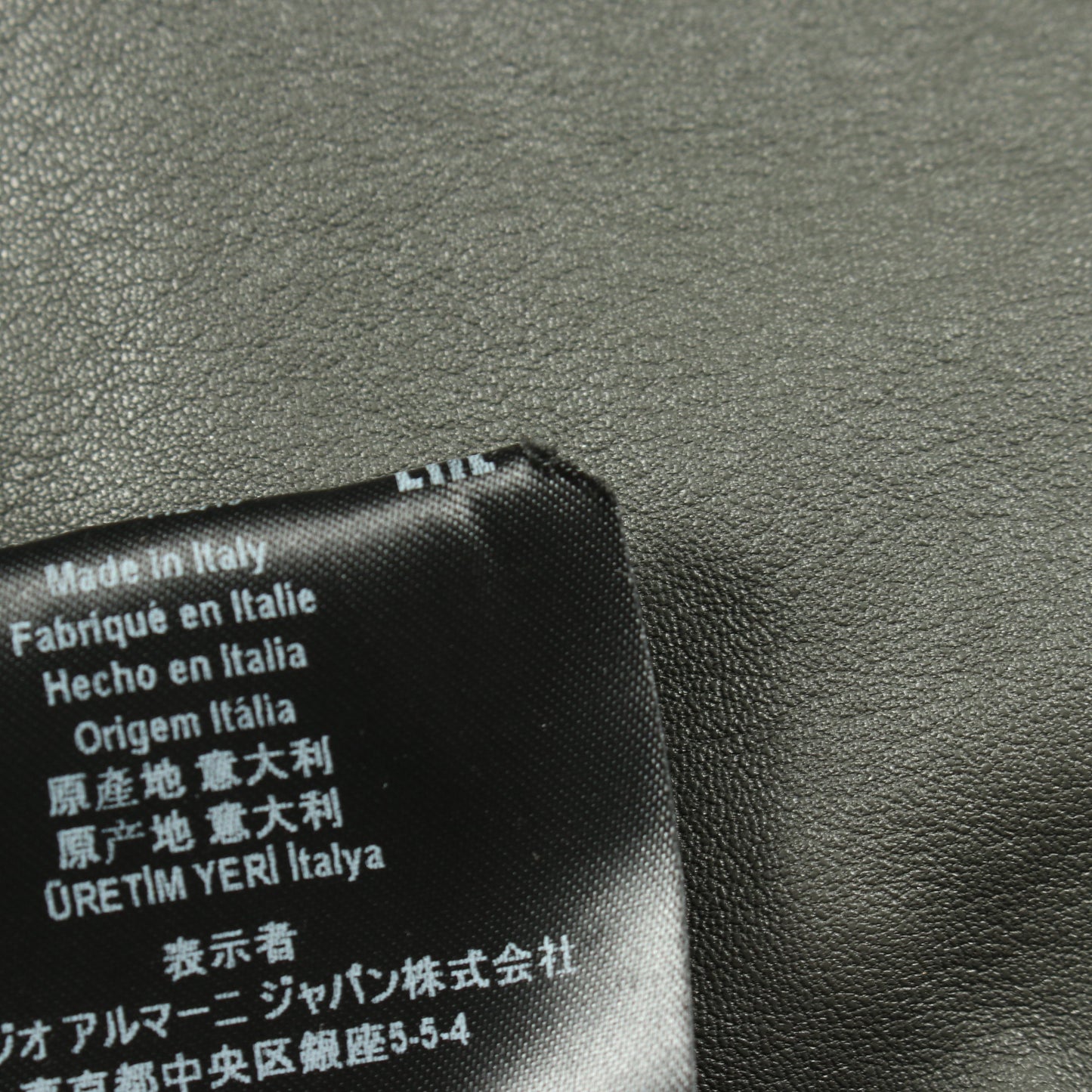 ジップアップ ジャケット スエード ダークグレー ジョルジオアルマーニ