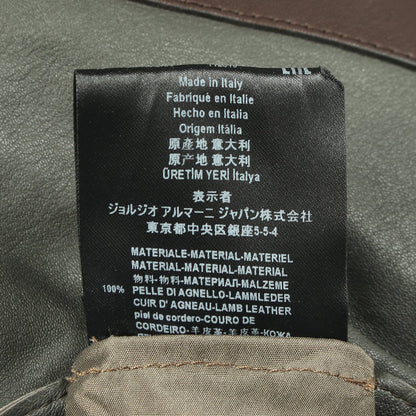 ジップアップ ジャケット スエード ダークグレー ジョルジオアルマーニ