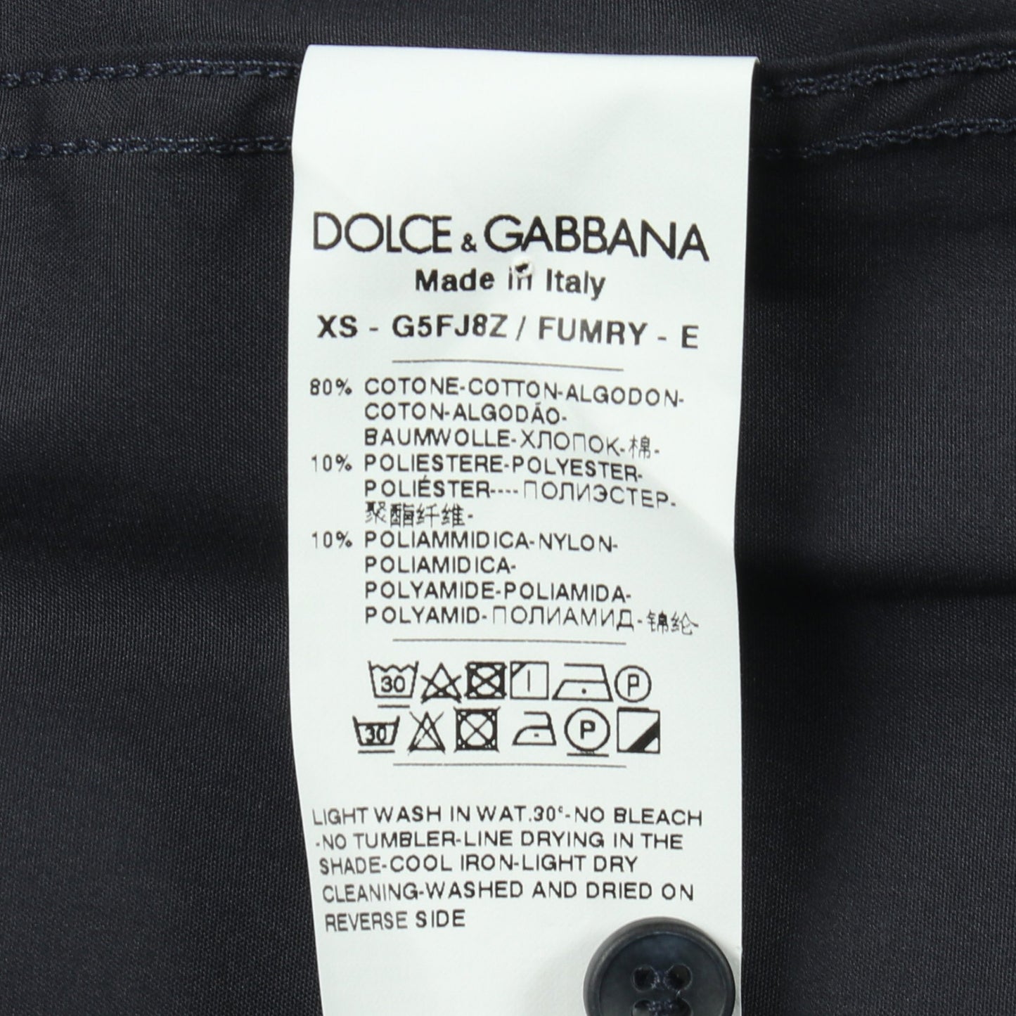 シチリアフィット レース 長袖 シャツ コットン ネイビー ドルチェアンドガッバーナ トップス DOLCE&GABBANA