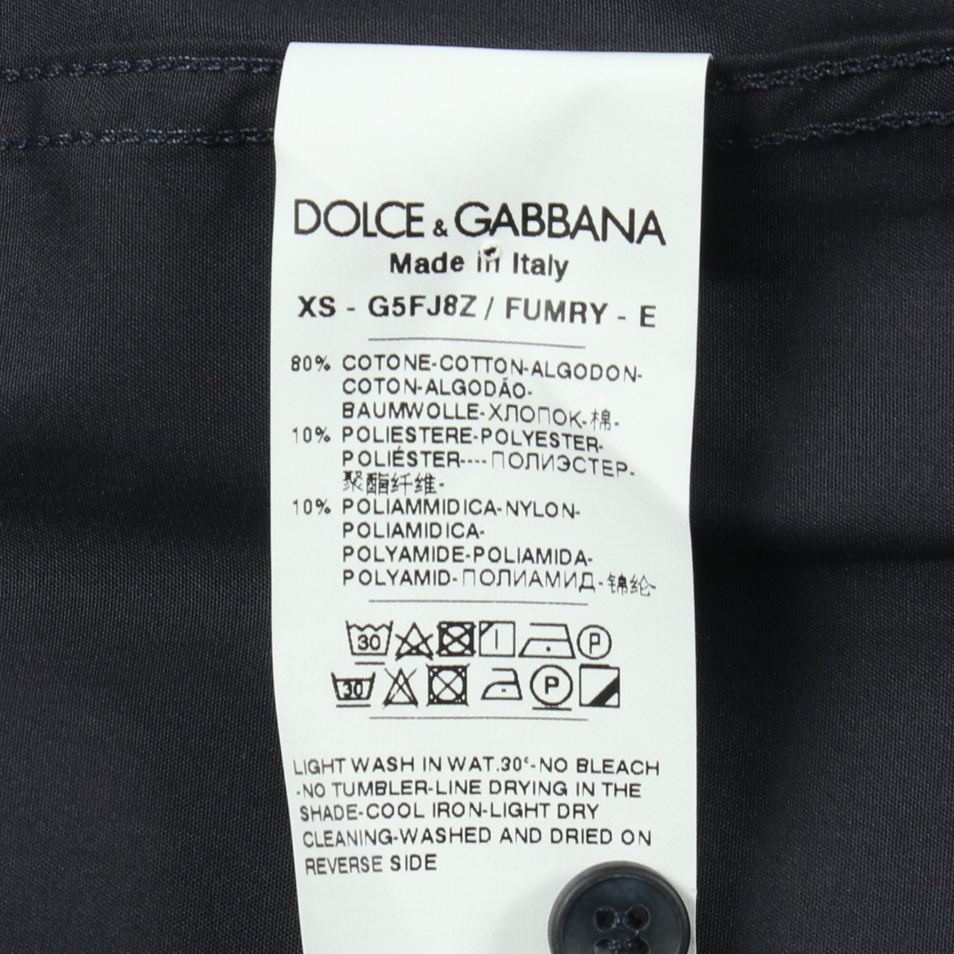 シチリアフィット レース 長袖 シャツ コットン ネイビー ドルチェアンドガッバーナ トップス DOLCE&GABBANA