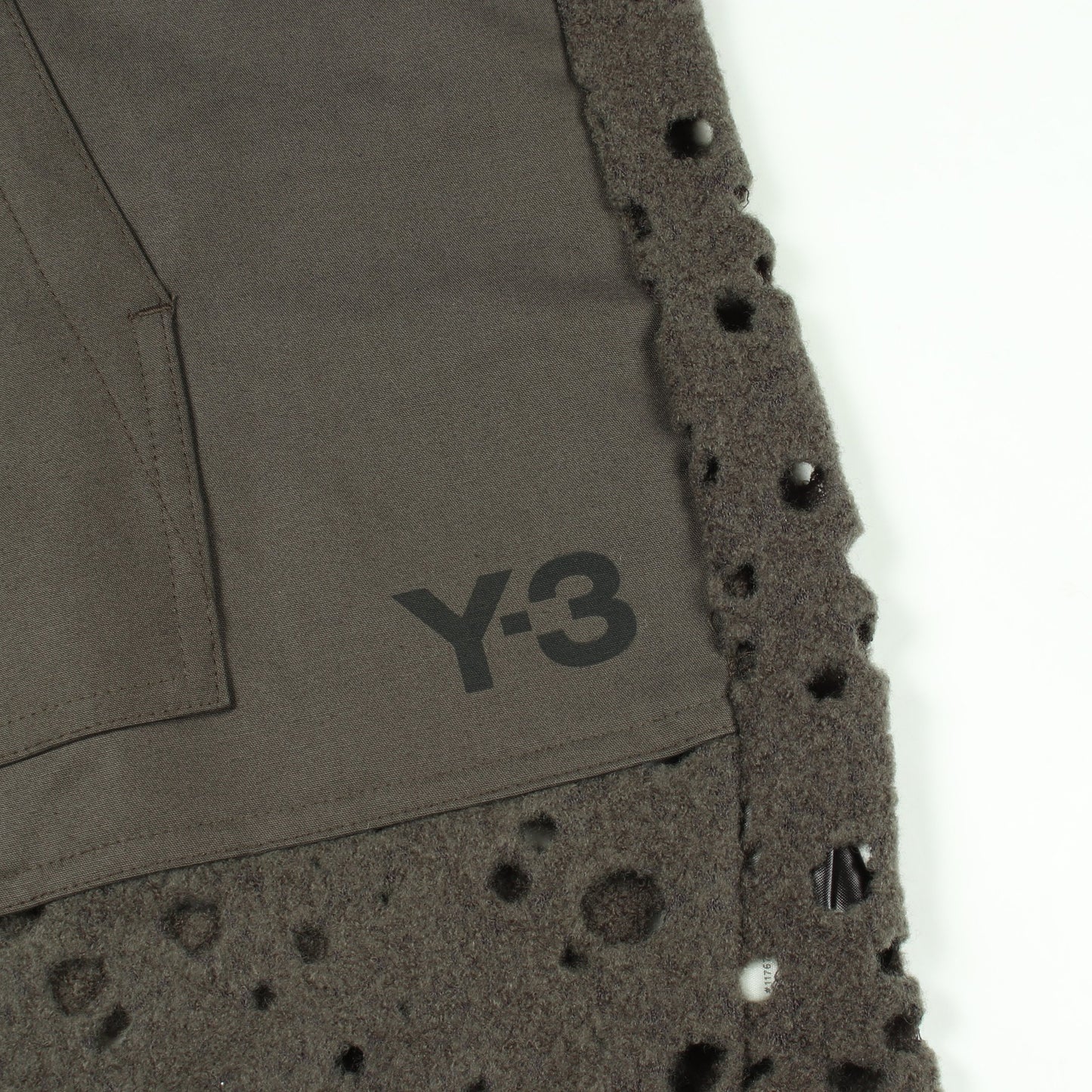 WOOL JERSEY HOODIE パーフォレイテッド加工 プルオーバーパーカー ウール ナイロン グレーグリーン カーキグリーン ワイスリー
