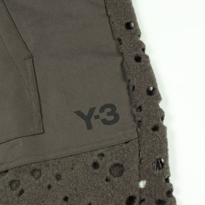 WOOL JERSEY HOODIE パーフォレイテッド加工 プルオーバーパーカー ウール ナイロン グレーグリーン カーキグリーン ワイスリー