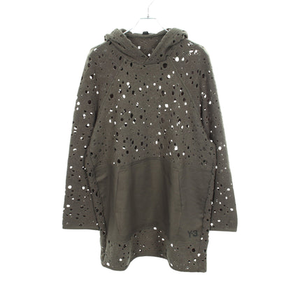 WOOL JERSEY HOODIE パーフォレイテッド加工 プルオーバーパーカー ウール ナイロン グレーグリーン カーキグリーン ワイスリー