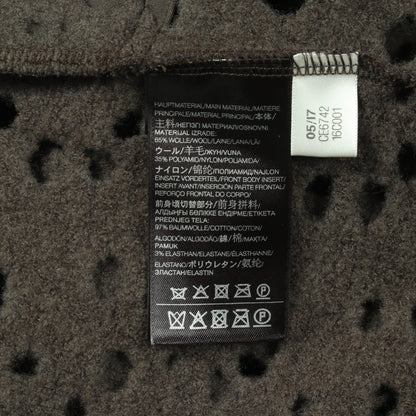 WOOL JERSEY HOODIE パーフォレイテッド加工 プルオーバーパーカー ウール ナイロン グレーグリーン カーキグリーン ワイスリー